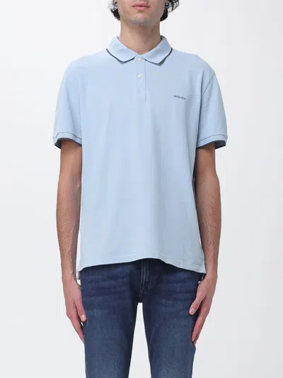 Woolrich Polo Shirt Men Color Gnawed Blue