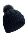 POMPOM-DETAIL BEANIE