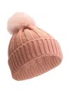 Woolrich Pompom-detail Beanie In Pink