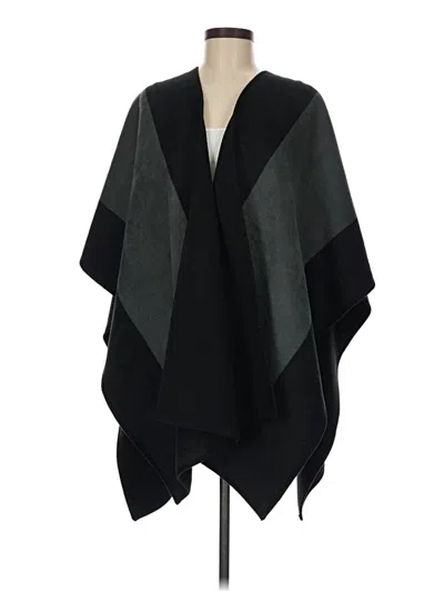 Pre-owned Woolrich Poncho In Black