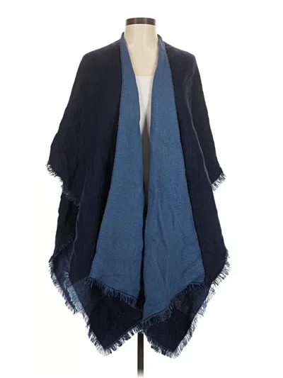 Pre-owned Woolrich Poncho In Blue