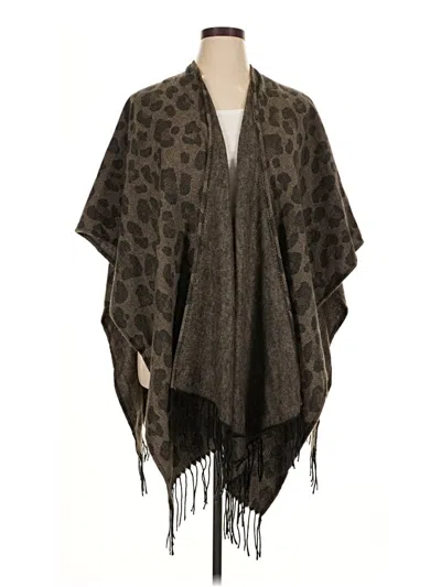 Pre-owned Woolrich Poncho In Brown