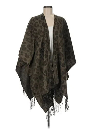 Pre-owned Woolrich Poncho In Brown