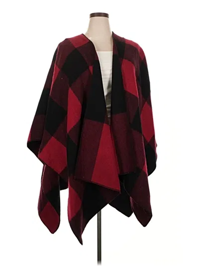 Pre-owned Woolrich Poncho In Red