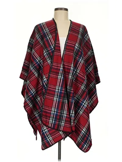 Pre-owned Woolrich Poncho In Red