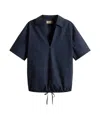 Woolrich Poplin Blouse In Prussian Blue