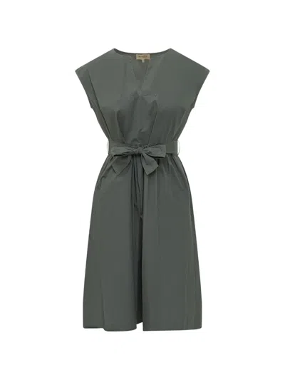 Woolrich Poplin Dress In Green