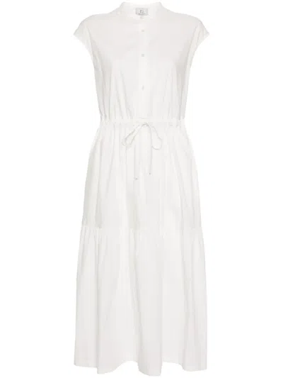 Woolrich Poplin Midi Dress In White