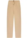 Woolrich Loose Fit Drawstring Trousers In Grey
