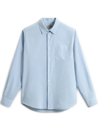 Woolrich Poplin Shirt In Blue