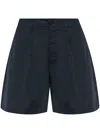 Woolrich High-rise Tailored Shorts In Blue