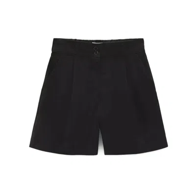 Woolrich Poplin Shorts Gd In White Pepper