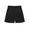 Woolrich Cotton Track Shorts In White Pepper