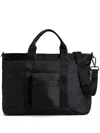 Woolrich Pouch-pocket Tote Bag In Black