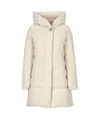 Woolrich Zip-fastening Padded Coat In White