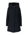 Woolrich Puffy Prescott Padded Coat In Black