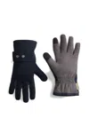 Woolrich Press-stud Wool Gloves In Blue
