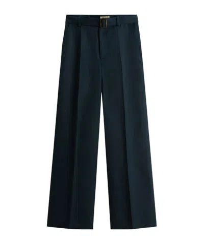 Woolrich Pressed-crease Trousers In Blue