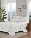 Woolrich Printed Flannel 4-pc. Sheet Set, Queen In Green Tree