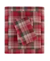 Woolrich Printed Flannel 3-pc. Sheet Set, Twin In Red Plaid
