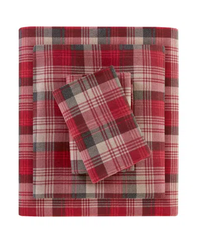 Woolrich Printed Flannel 3-pc. Sheet Set, Twin In Red Plaid