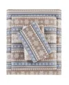 Woolrich Printed Flannel 4-pc. Sheet Set, Full In Blue Snowflake