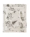 Woolrich Printed Flannel 4-pc. Sheet Set, Full In Gray Deer Toile
