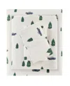 Woolrich Printed Flannel 4-pc. Sheet Set, Queen In Gray Deer Toile