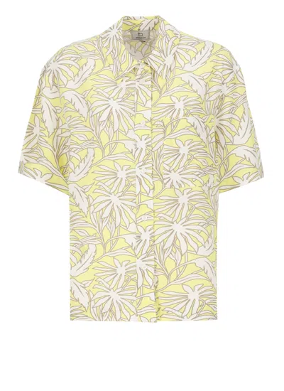 Woolrich Printed Fluid Shirt In Yellow