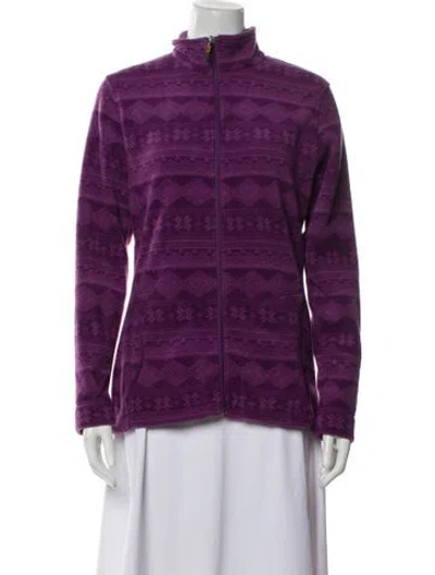 Pre-owned Woolrich Printed Jacket In Purple