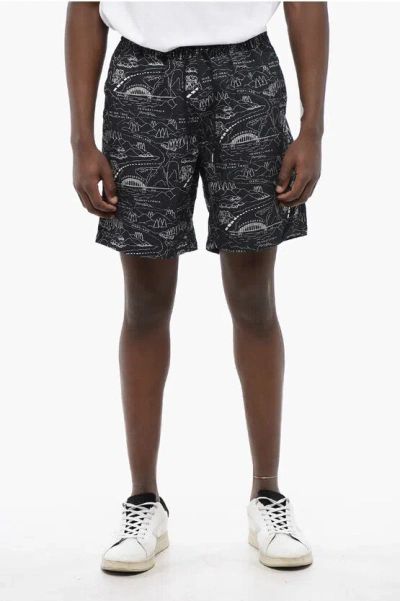 Woolrich Printed Tencel Shorts