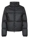 Woolrich Printed Wool Jacket In Black