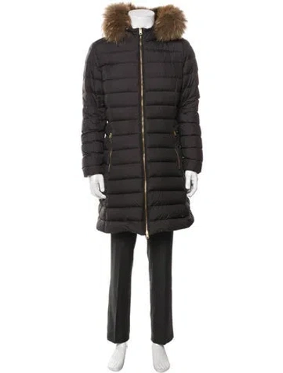 Pre-owned Woolrich Puffer Coat In Black