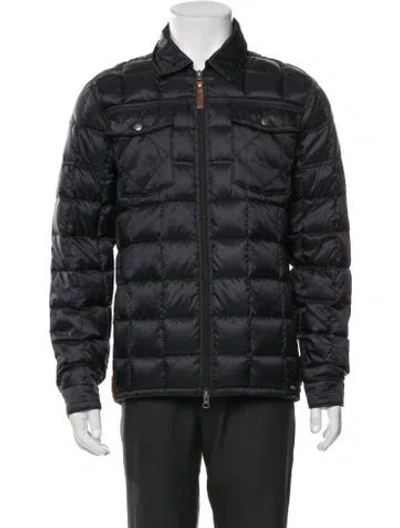 Pre-owned Woolrich Puffer Coat In Black