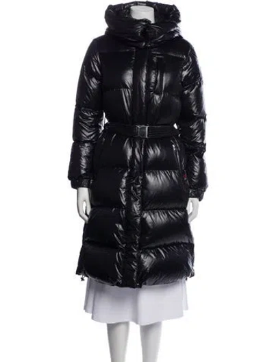 Pre-owned Woolrich Puffer Coat In Black
