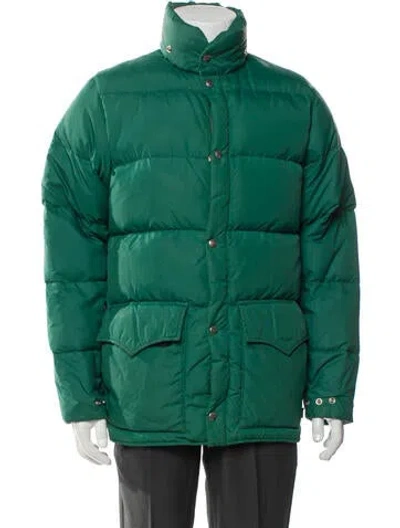 Pre-owned Woolrich Puffer Coat In Green