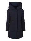 Woolrich Puffy Prescott Padded Coat In Azul