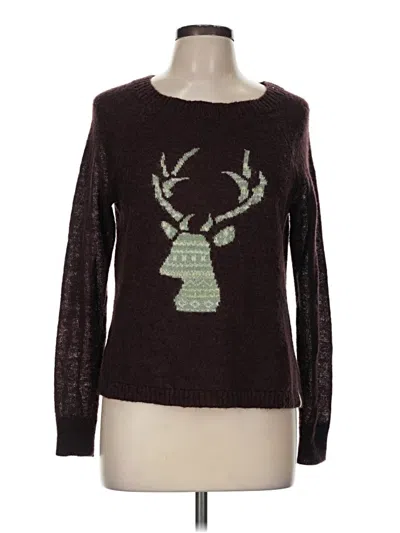 Pre-owned Woolrich Pullover Sweater In Burgundy