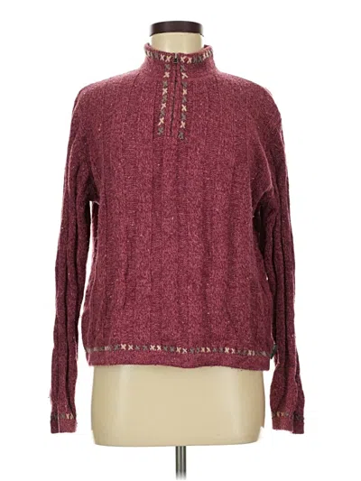 Pre-owned Woolrich Pullover Sweater In Burgundy