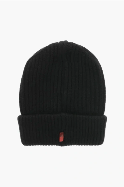 Woolrich Pure Cashmere Beanie In Black
