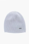 Woolrich Pure Cashmere Beanie In Blue