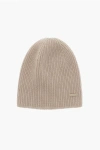 Woolrich Pure Cashmere Beanie In Neutral