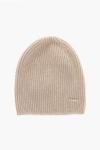 Woolrich Pure Cashmere Beanie In Neutral