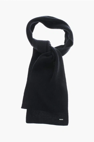Woolrich Pure Cashmere Scarf In Gray