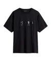 Woolrich Pure Cotton T-shirt With Logo By Todd Snyder In Black