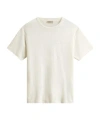 Woolrich Pure Linen T-shirt With Embroidered Logo In White