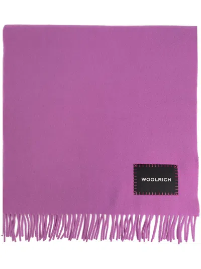 Woolrich Pure Virgin Wool Scarf In Pink