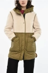 Woolrich Quilted Alba Padded Jacket With Fleeced Details In Green