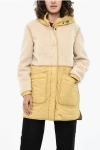 Woolrich Quilted Alba Padded Jacket With Fleeced Details In Neutral