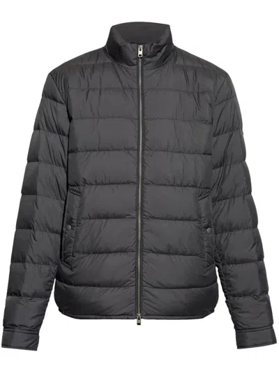 WOOLRICH WOOLRICH QUILTED COAT WITH HIGH COLLAR AND ZIPPER CLOSURE